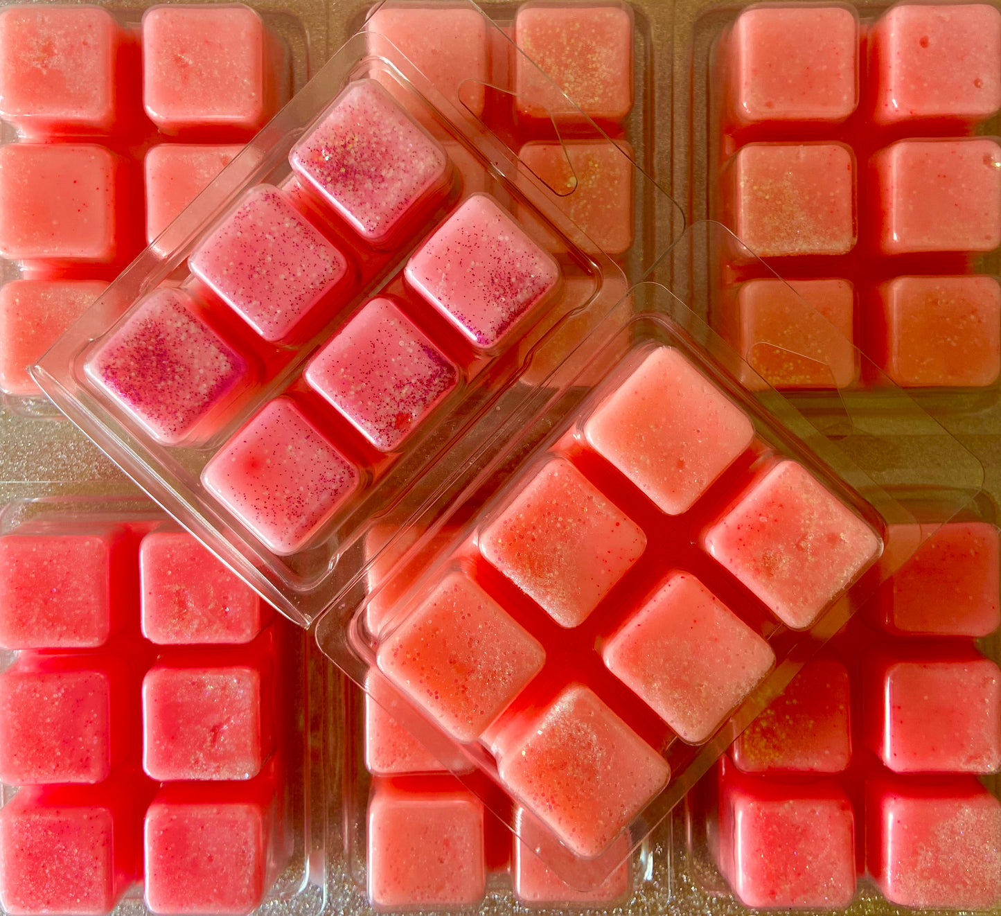 Fragrant Baccarat Rouge scented soy wax cubes by The Soap Gals.