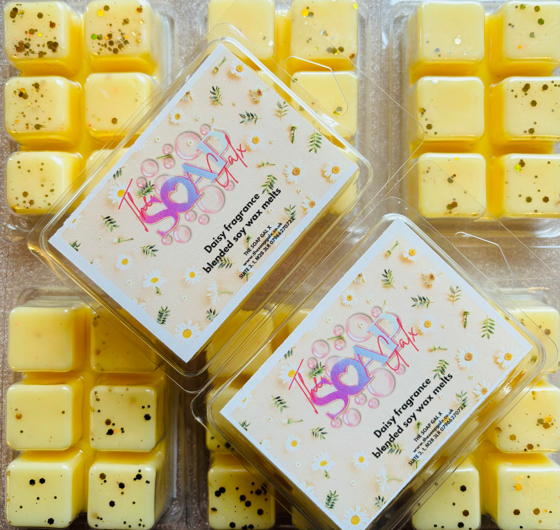 Discover the sublime fragrance of Daisie Perfume Inspired Soy Wax Melts, expertly crafted with the finest ingredients by The Soap Gal x to release a captivating scent in any space. Indulge in the alluring aromas offered by our premium Daisie Perfume Inspired Soy Wax Melts.